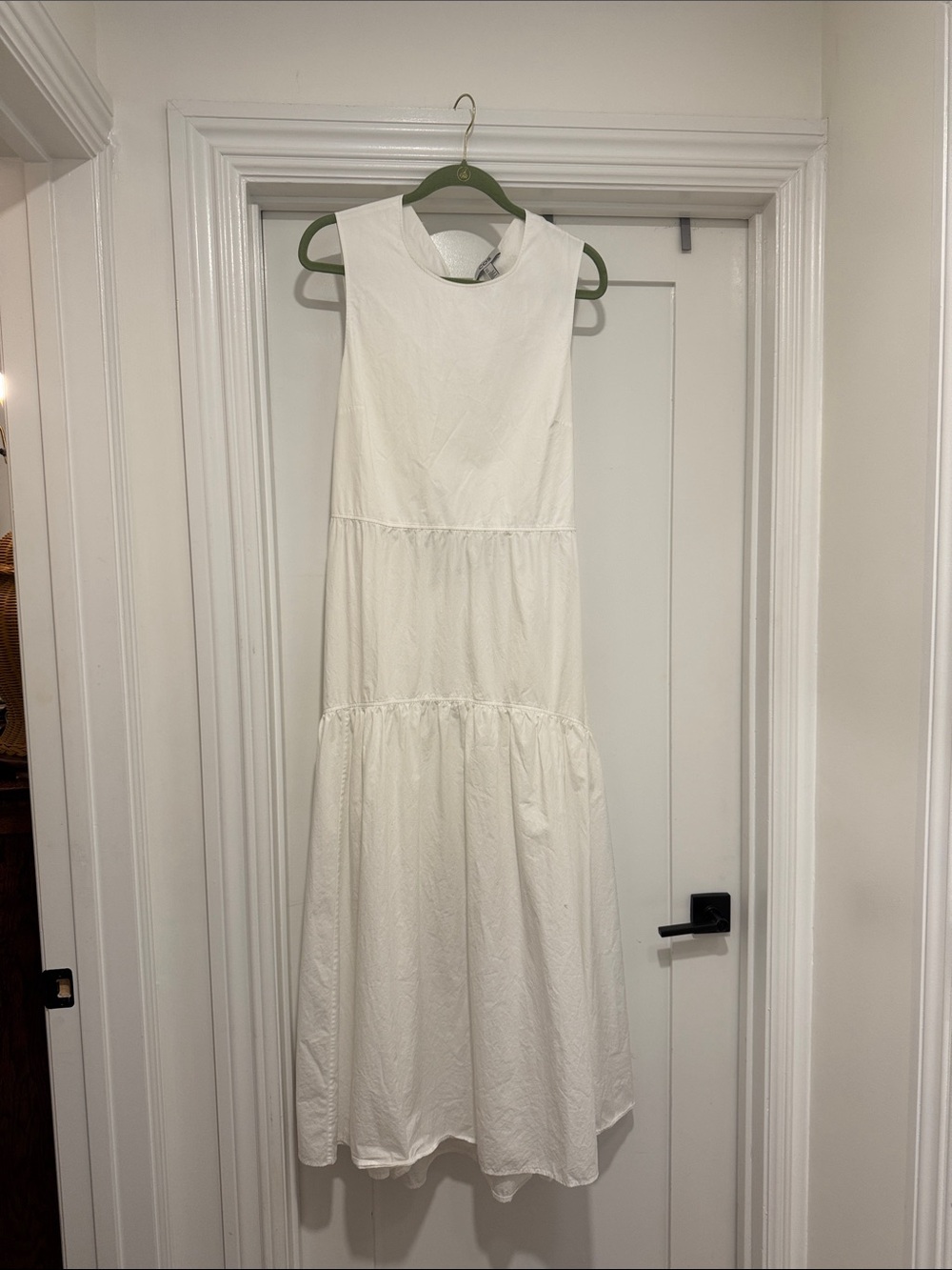 like new COS open-back tiered 100% cotton dress